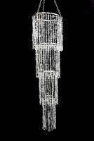 STARWAY 9" Diameter x 36" Drop Acrylic Diamond Chandelier (Clear)