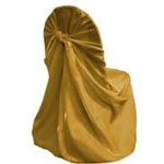 Lamour Satin Universal Chair Cover - Gold