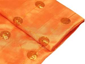 Taffeta Sequin Fabric Bolt 54"x 5yards Orange