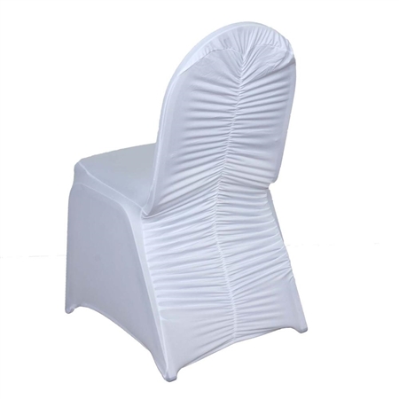 Milan Banquet Chair Covers - White