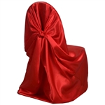 Universal Satin Chair Cover - Red