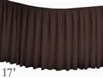 Chocolate Table Skirt (Polyester) - 17'
