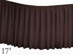 Chocolate Table Skirt (Polyester) - 17'