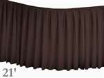 Chocolate Table Skirt (Polyester) - 21'