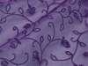 Embroidered 54”x10Yards Besos Organza – Purple