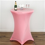 Cocktail Spandex Table Cover - Rose Quartz