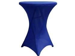 Cocktail Spandex Table Cover - Royal Blue