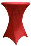 Cocktail Spandex Table Cover - Red