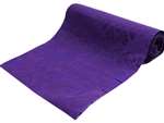Flocking Damask fabric bolt 12" x 10Yards - Purple / Purple