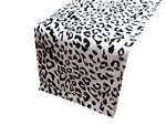 Table Runner (Leopard) - Black / White