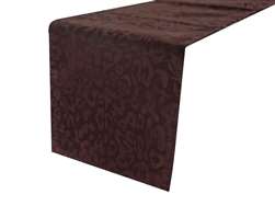 Table Runner (Leopard) - Chocolate / Chocolate