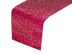 Table Runner (Leopard) - Fushia / Fushia