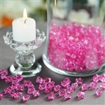 Mini Acrylic Ice Bead Vase Fillers Table Decoration - 400 Pack - Fushia