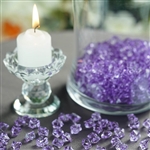 Mini Acrylic Ice Bead Vase Fillers Table Decoration - 400 Pack - Lavender