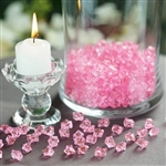 Mini Acrylic Ice Bead Vase Fillers Table Decoration - 400 Pack - Pink