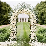 Decorative Metal Arch 55" Wide and 90" Height for Wedding Party in White