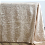 Champagne Crinkle Taffeta Tablecloth 90x132"