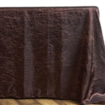 Chocolate Crinkle Taffeta Tablecloth 90x132"