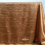 Gold Crinkle Taffeta Tablecloth 90x132"
