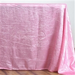 Pink Crinkle Taffeta Tablecloth 90x132"