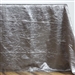 Silver Crinkle Taffeta Tablecloth 90x132"