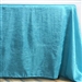 Turquoise Crinkle Taffeta Tablecloth 90x132"