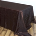 Chocolate Crinkle Taffeta Tablecloth 90x156"