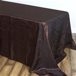 Chocolate Crinkle Taffeta Tablecloth 90x156"