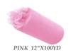 12"x100yd Tulle Rolls - Pink