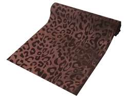 Leopard Spots fabric bolt 12" x 10Yards - Chocolate / Chocolate