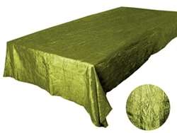 Sage Crinkle Taffeta Tablecloth 90x156"