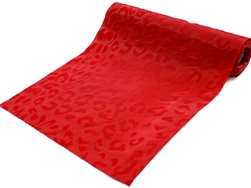 Leopard Spots fabric bolt 12" x 10Yards - Red / Red