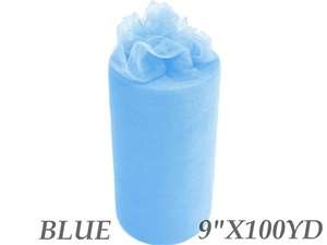 9"x100yd Tulle Rolls - Blue