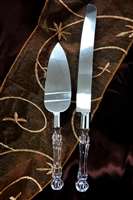 Serene Crystal Cake & Server Set