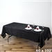 Black Crinkle Taffeta Tablecloth 60x102"
