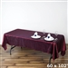 Burgundy Crinkle Taffeta Tablecloth 60x102"