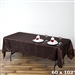 Chocolate Crinkle Taffeta Tablecloth 60x102"