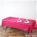Fushia Crinkle Taffeta Tablecloth 60x102"