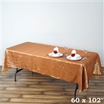 Gold Crinkle Taffeta Tablecloth 60x102"