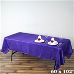 Purple Crinkle Taffeta Tablecloth 60x102"