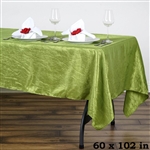 Sage Crinkle Taffeta Tablecloth 60x102"