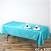 Turquoise Crinkle Taffeta Tablecloth 60x102"