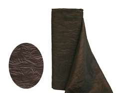 Crinkle Taffeta Fabric 12" x 10Yards - Chocolate