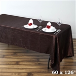 Chocolate Crinkle Taffeta Tablecloth 60x126"