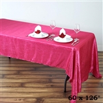 Fushia Crinkle Taffeta Tablecloth 60x126"