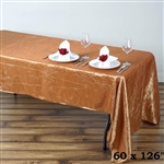Gold Crinkle Taffeta Tablecloth 60x126"