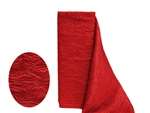 Crinkle Taffeta Fabric 12" x 10Yards - Red