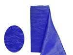 Crinkle Taffeta Fabric 12" x 10Yards - Royal Blue