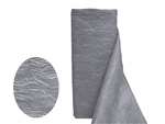 Crinkle Taffeta Fabric 12" x 10Yards - Silver