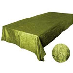 Sage Crinkle Taffeta Tablecloth 60x126"